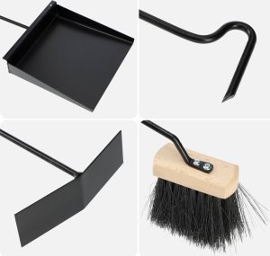 Kadax Zestaw Kominkowy Narzędzia Akcesoria Kominka Pogrzebacz Przybory 5w1 6