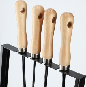 Kadax Zestaw Kominkowy Narzędzia Akcesoria Kominka Pogrzebacz Przybory 5w1 8