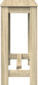vidaXL Stolik barowy, dąb sonoma, 102x50x103,5 cm 5