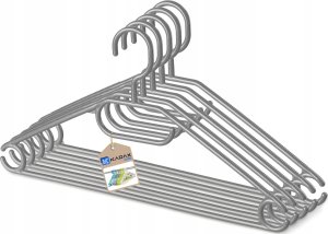 Kadax 5x KADAX Wieszaki Na Ubrania Obrotowe Plastikowe Ubraniowe Odzieżowe Szare 1