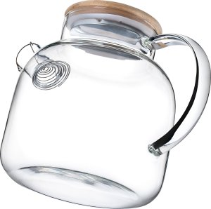 Kadax KADAX Szklany dzbanek z bambusową pokrywką 1.5L 6