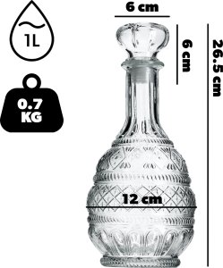 Kadax KADAX Karafka szklana 1L 1szt 2