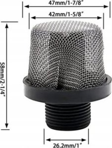 Rosfix FILTR WLOTOWY SSĄCY SSAKA AGREGAT GRACO GX21 GX 21 PROX9 MAGNUM AIRLESSCO 3