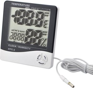 Verk Termometr cyfrowy lcd wew. zewnętrzny data alarm 2