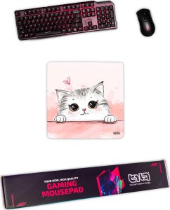 Podkładka Tilt DUŻA PODKŁADKA POD MYSZKĘ Kitty Catty 30x30 TILT Dla gracza Duża XL 7