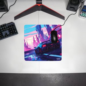 Podkładka Tilt PODKŁADKA POD MYSZKĘ XXL Arcade Rider 30x30 TILT Wytrzymała Na biurko 3