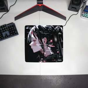 Podkładka Tilt PODKŁADKA POD MYSZ MYSZKĘ Glitched Yuki 30x30 TILT XL XXL Wytrzymała Duża 3