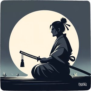 Podkładka Tilt PODKŁADKA POD MYSZ GAMINGOWA Samurajski Spokój 30x30 TILT Dla gracza 6