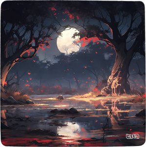 Podkładka Tilt PODKŁADKA POD KLAWIATURĘ Bagna Północne 30x30 TILT Wytrzymała Duża XXL 6