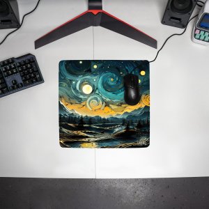 Podkładka Tilt DUŻA PODKŁADKA POD MYSZKĘ Wiry Nocnych Gwiazd 30x30 TILT Dla gracza 3