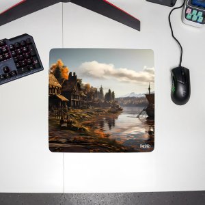 Podkładka Tilt PODKŁADKA POD KLAWIATURĘ Wikingowa Wioska 30x30 TILT Na biurko Duża 2