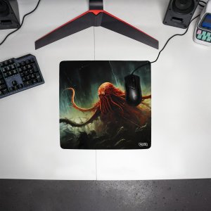 Podkładka Tilt PODKŁADKA POD MYSZ MYSZKĘ Cthulhu 30x30 TILT Duża Gamingowa Wodoodporna 3