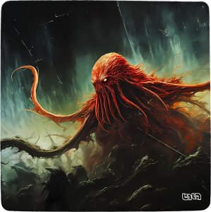 Podkładka Tilt PODKŁADKA POD MYSZ MYSZKĘ Cthulhu 30x30 TILT Duża Gamingowa Wodoodporna 5