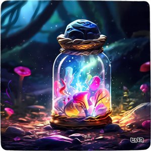 Podkładka Tilt PODKŁADKA POD MYSZKĘ XXL Leśny Eliksir 30x30 TILT Duża Antypoślizgowa XXL 7