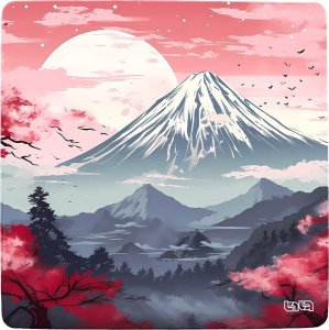 Podkładka Tilt PODKŁADKA POD MYSZ MYSZKĘ Japoński Las 30x30 TILT Na biurko Antypoślizgowa 7