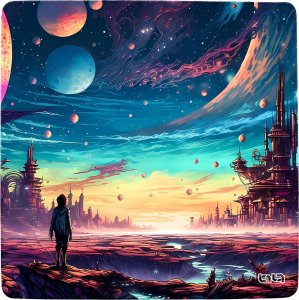 Podkładka Tilt DUŻA PODKŁADKA POD MYSZKĘ Kosmiczne Odkrycia 30x30 TILT Wytrzymała 7