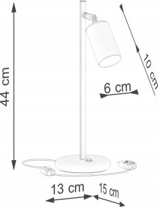 Lampka biurkowa Sollux Lighting czarna  (SL.1381) 7