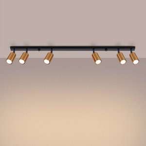 Lampa sufitowa Sollux Lighting SOLLUX Plafon WINX 6L czarny/miedź 6 x GU10 SL.1380 3