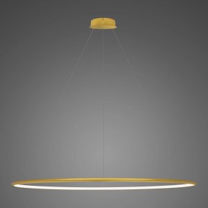 Lampa wisząca ALTAVOLA DESIGN Lampa wisząca Ledowe Okręgi No.1 150cm 2700k złota ściemnialna (Barwa światła delikatnie ciepła, Kierunek padania światła do wewnątrz, Kolor Złoty, Możliwość ściemniania tak) 1