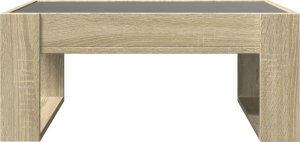 vidaXL Stolik kawowy z LED Infinity, dąb sonoma, 70x53x30 cm 6