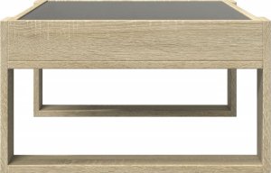 vidaXL Stolik kawowy z LED Infinity, dąb sonoma, 70x53x30 cm 7