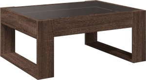 vidaXL Stolik kawowy z LED Infinity, brązowy dąb, 70x53x30 cm 8
