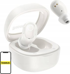 Słuchawki Baseus Bezprzewodowe słuchawki dokanałowe TWS Baseus Bowie WM02 (białe) OS 2