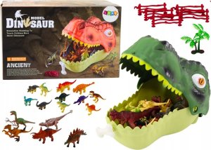 Figurka LeanToys Zestaw Figurek Dinozaurów Duży Dinozaur Zielony 45 El 1