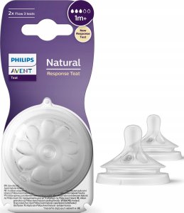Philips Philips AVENT Natural Response SCY963/02 Baby bottle teat to help reduce colic, Orthodontic, Anti-colic valve, 2 pc(s) 6
