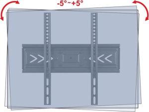 VETOUSON Extra Mocny Uchwyt do Telewizora 25-70 cali VX-500 Wieszak TV Obrotowy 13