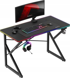 Biurko Huzaro Biurko gamingowe Huzaro Hero 1.7 RGB Black 1