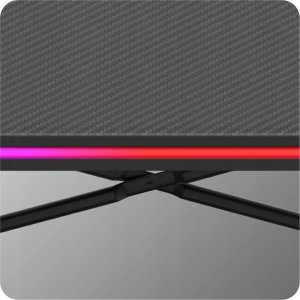 Biurko Huzaro Hero 1.7 RGB Black Czarne 120 cmx60 cm 7