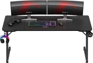 Biurko Huzaro Hero 4.8 Black Czarne 160 cmx60 cm 7