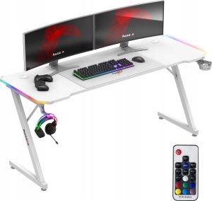 Biurko Huzaro Biurko gamingowe Huzaro Hero 4.8 White RGB 2