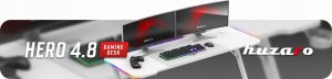Biurko Huzaro Biurko gamingowe Huzaro Hero 4.8 White RGB 3