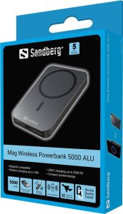 Powerbank Sandberg Mag Wireless Powerbank5000ALU 4