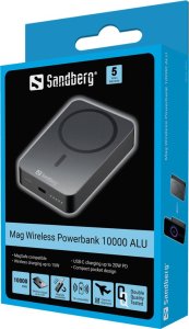 Powerbank Sandberg Mag Wireless Powerbank10000ALU 4