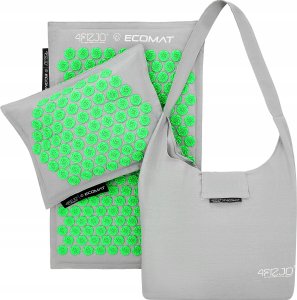4fizjo ECO MATA do akupresury z łuskami gryki i kokosem grey/green grey/green 3