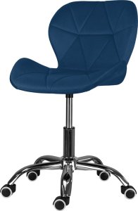 Krzesło biurowe Szchara Fotel obrotowy regulowany KRZESŁO BIUROWE welurowe pikowane nowoczesne 6