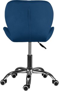 Krzesło biurowe Szchara Fotel obrotowy regulowany KRZESŁO BIUROWE welurowe pikowane nowoczesne 8