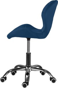 Krzesło biurowe Szchara Fotel obrotowy regulowany KRZESŁO BIUROWE welurowe pikowane nowoczesne 10