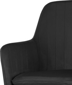Krzesło biurowe Szchara Fotel biurowy krzesło obrotowe czarne regulowane nowoczesne welurowe 7