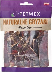 Petmex PETMEX - Przełyk wołowy paseczki naturalny gryzak dla KOTA 40g 1