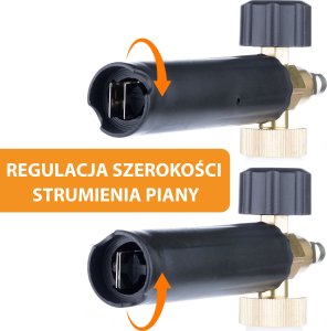 Myjka ciśnieniowa Rosfix KOMPLET DUŻA PIANOWNICA LANCA PIANY DO MYJKI SZYBKOZŁĄCZKA 1/4 1L 200BAR 4