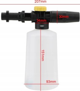Myjka ciśnieniowa Rosfix PIANOWNICA 750ML DO MYJKI CIŚNIENIOWEJ KARCHER K2 K3 K4 K5 K6 7 BAYONET 3