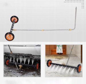 Rosfix ZESTAW LANCA DO MYCIA PODWOZIA NA KÓŁKACH SZYBKOZŁĄCZKA 1/4 7 OTWORÓW DYSZ 8