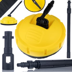 Rosfix Rosfix Szczotka do mycia kostki T-racer do myjek Karcher + Lanca do myjki ciśnieniowej 1/4" zagięta 15z kompletem 5 dysz oraz uchwytem + Pianownica 1000ml 2
