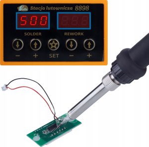 Rosfix STACJA LUTOWNICZA 2W1 LUTOWNICA HOT-AIR ROSFIX ORANGE HUSKY MOC 660W+SPOIWA 10