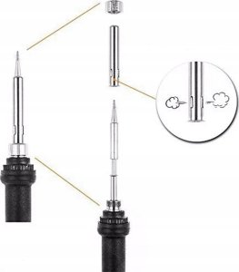 Rosfix ZESTAW LUTOWNICA PRECYZYJNA Z REGULACJĄ 60W GROTY PODSTAWKA ROSFIX PITBULL 2