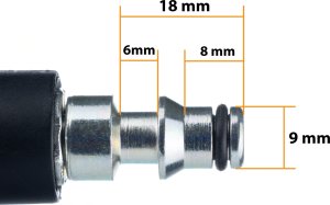 Rosfix WĄŻ 5M CLICK-M22 QUICK CONNECT MYJKA CIŚNIENIOWA LAVOR STM GALAXY PREDRATOR 2